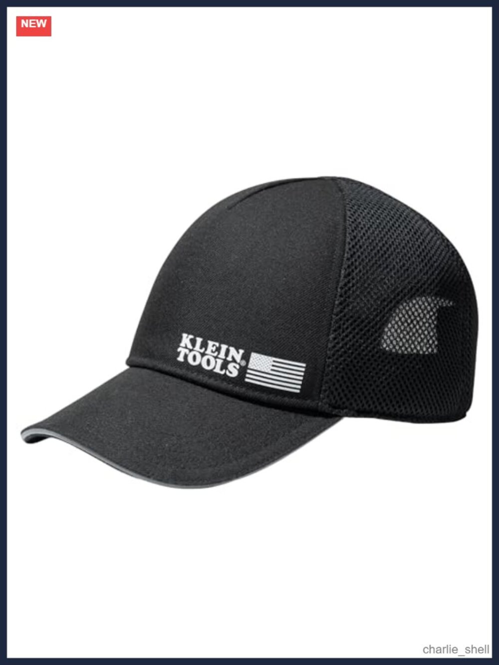 Adjustable Snapback Baseball Cap with Reflective Brim and Breathable Mesh Back